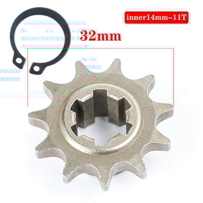 49cc 43cc T8f Tooth Pinion Gyermek ATV láncok Mini Dirt Pit Bike 11 13 14 17 20 Tooth 2 ütemű kerékpár Moto Pocket kerékpár lánckerék
