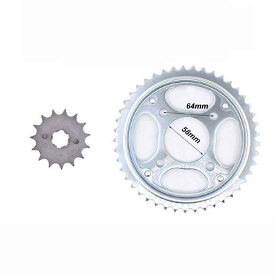 Lant pinion fata spate motocicleta 428H 120L 15T/45T pentru Honda WH125-11 SDH125-51 CBF125 CBF 125