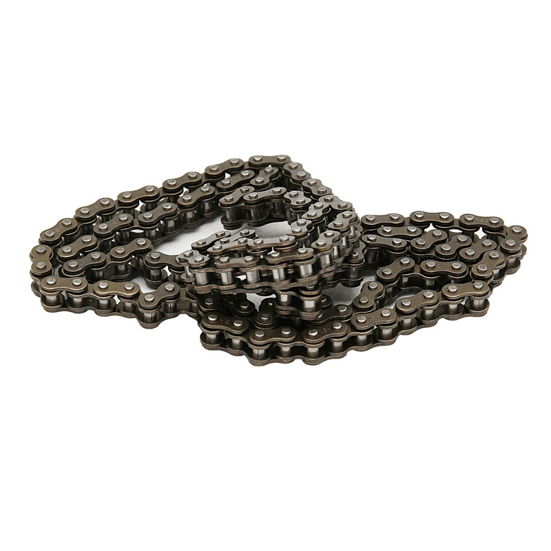 Pinion roată spate 25H 68 dinți și lanț de transmisie cu 68 legături și pinion pinion față T8F 7T pentru minibicicletă 49cc în 2 timpi neagră