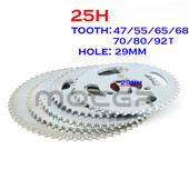 25H lánckerék 29MM 47t/55t/65t/68t/70t/80t/92t fogas hátsó lánckerék 47CC 49CC Mini Moto ATV Quad Dirt Pit Pocket kerékpárhoz