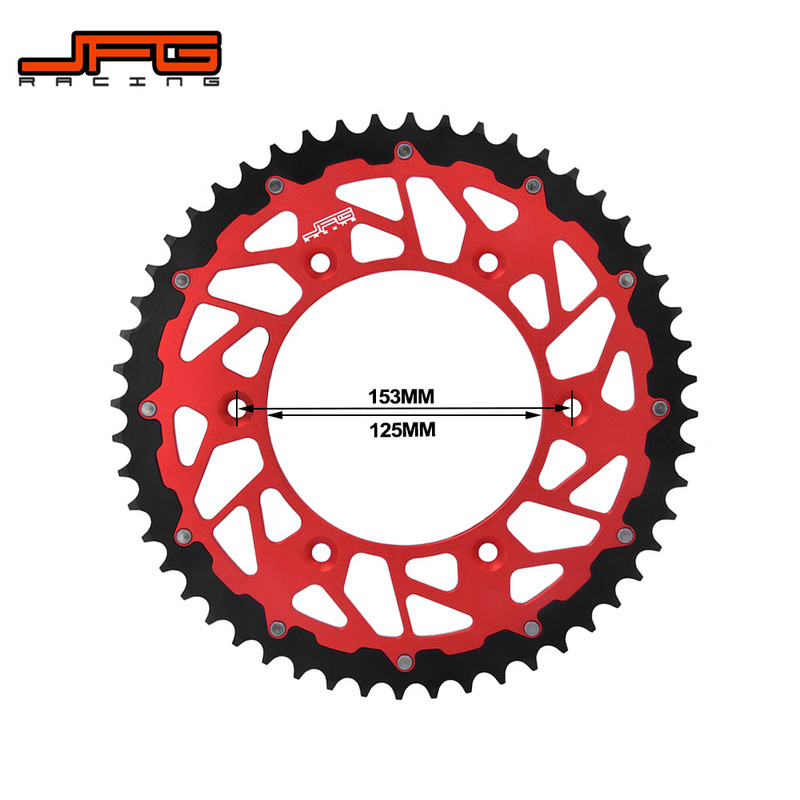 Motorkerékpár 45-52T lánckerék HONDA CR125R CR250R CR500R CRF150F CRF230F CRF230L CRF230M CRF XR250R XR400R XR600R XR650R típushoz