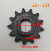 Pinion pentru scuter electric Pinion metalic universal Quad Buggy Tooth 9T/11T/13T Motor cu lanțuri negre Motor cu angrenaj DC