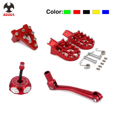 Suport pentru picior Suportul pentru picior Pedală de frână Sfat de treaptă Maneta schimbătorului de viteze Capac capac rezervor de gaz pentru HONDA CRF50 XR50 KAYO SDG SSR Xmotor