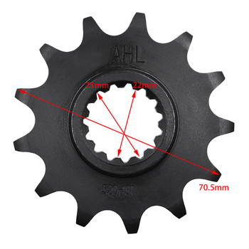 12T 13T 14T μπροστινό γρανάζι μοτοσυκλέτας για EGS125 EGS200 EGS250 EGS300 EGS360 EGS380 125 200 250 300 360