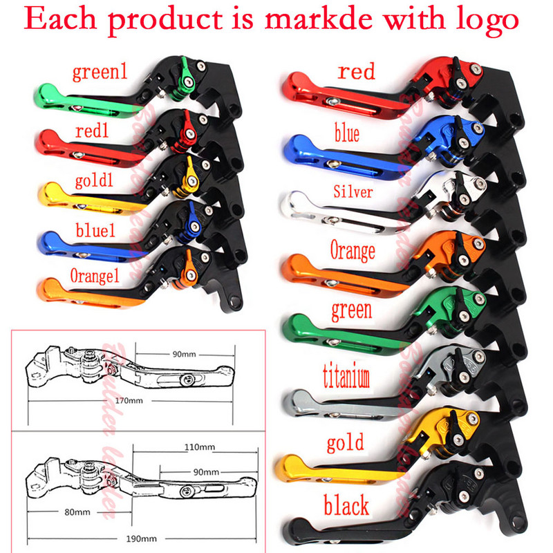 Pre motocykle HONDA CBR250R CBR 250R CBR 250 R 2011-2013, skladacie, výsuvné brzdové a spojkové páky, LOGO CBR