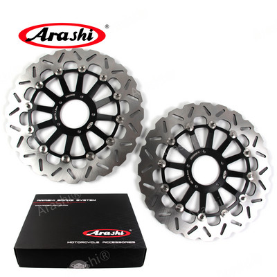 Arashi 1 pereche de rotoare de disc de frână față pline plutitoare pentru DUCATI DESMOSEDICI RR 1000 2008 2009 1000RR Disc de motocicleta