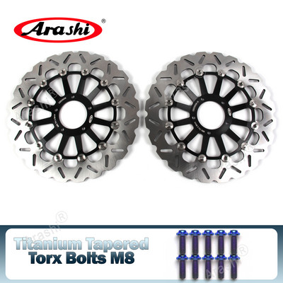 Arashi 1 pereche de rotoare de disc de frână față pline plutitoare pentru DUCATI DESMOSEDICI RR 1000 2008 2009 1000RR Disc de motocicleta