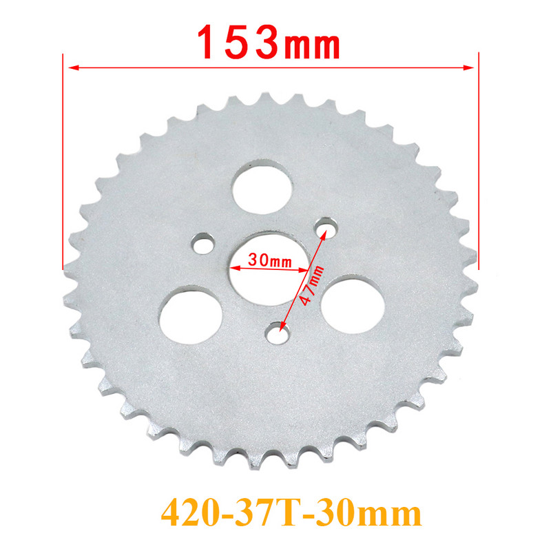 428 420 29T 31T 35T 37T zuby 30 mm zadné reťazové ozubené koleso pre motocykel Monkey Cross-country