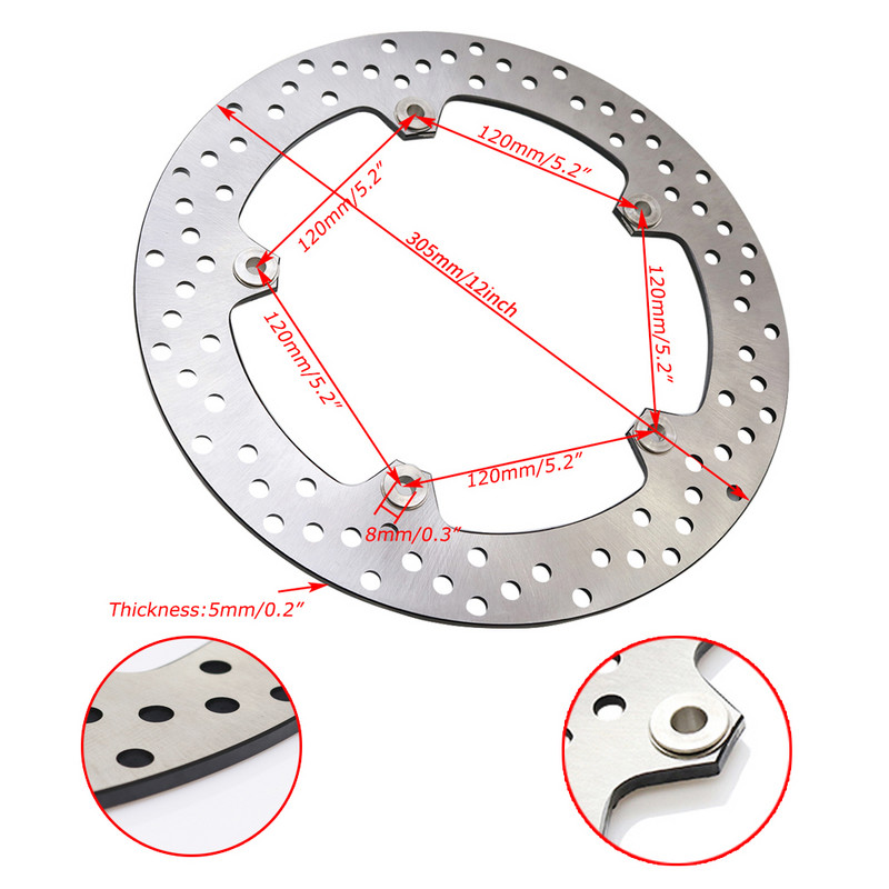 Predné brzdové kotúče pre motocykle, kotúče, rotory pre BMW F750 F850 GS F850GS F750GS R1250GS LC 2019 R1200GS LC
