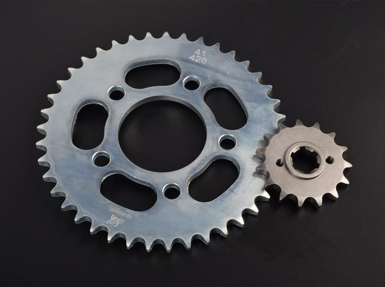 Predné ozubené koleso 428H 15T zadné 41 zubov pre QJIANG keeway superlight 200 QJ200-2H príslušenstvo pre chopper doprava zdarma