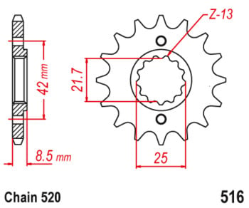 520-15T предно зъбно колело за Kawasaki KLR500 1988 KLR600 KL600A1,B1-B4 84-90 KLR650 KL650 A1-A3 B1 87-90 KLR KL 500 600 650