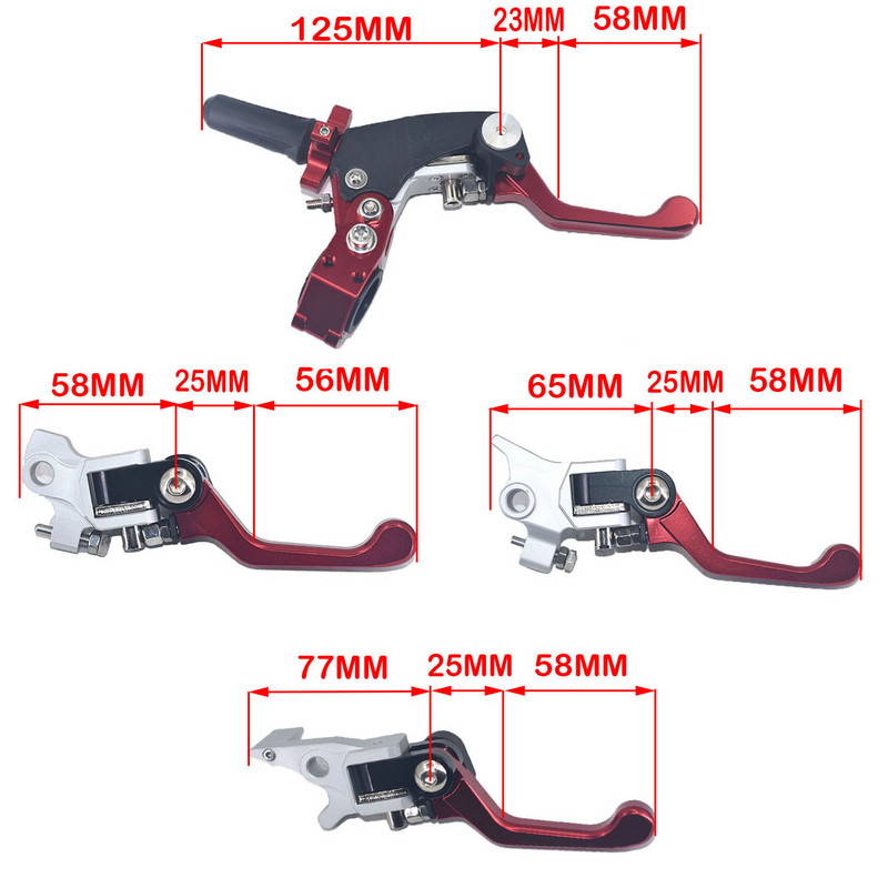 Mâner de frână de ambreiaj pliabil 360 pentru motocicletă, anti-cădere, economisire de muncă pentru CRF YZF BOSUER M2 M4 M5 M6 KAYO K6 T6 KEWS KLX