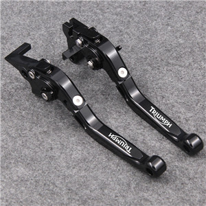 RiderJacky Pârghii de ambreiaj Frâne Motociclete Extensibile Pliabile Pentru TRIUMPH BONNEVILLE T120/Negru 2016-2018 2017