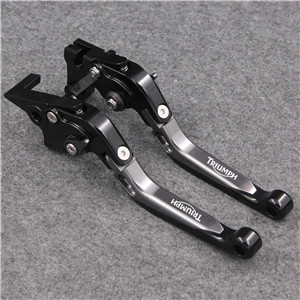 RiderJacky Pârghii de ambreiaj Frâne Motociclete Extensibile Pliabile Pentru TRIUMPH BONNEVILLE T120/Negru 2016-2018 2017