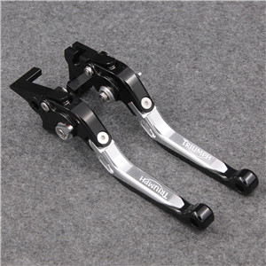 RiderJacky Pârghii de ambreiaj Frâne Motociclete Extensibile Pliabile Pentru TRIUMPH BONNEVILLE T120/Negru 2016-2018 2017