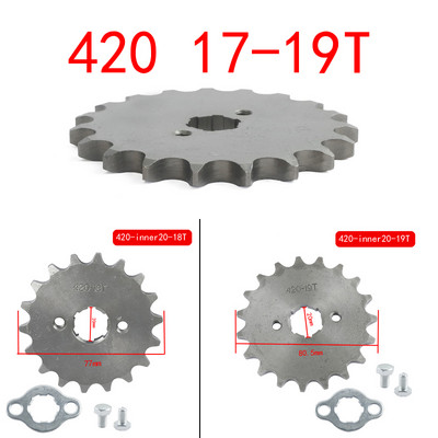 420# 17 mm 20 mm 17 18 19 zubov predného ozubeného kolesa pre Dirt Pit Monkey Dax Bike Go Kart ATV Quad Motocykel