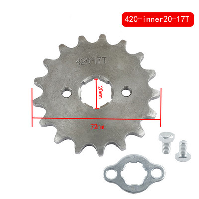 420# 17 mm 20 mm 17 18 19 zubov predného ozubeného kolesa pre Dirt Pit Monkey Dax Bike Go Kart ATV Quad Motocykel