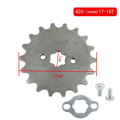 420# 17 mm 20 mm 17 18 19 zubov predného ozubeného kolesa pre Dirt Pit Monkey Dax Bike Go Kart ATV Quad Motocykel