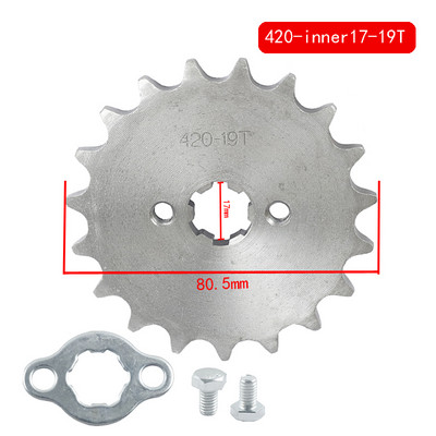 420# 17 mm 20 mm 17 18 19 zubov predného ozubeného kolesa pre Dirt Pit Monkey Dax Bike Go Kart ATV Quad Motocykel