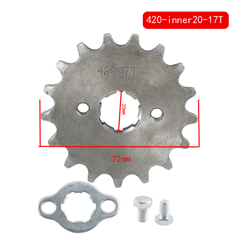 420# 17 mm 20 mm 17 18 19 zubov predného ozubeného kolesa pre Dirt Pit Monkey Dax Bike Go Kart ATV Quad Motocykel