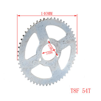 Верига T8F Задно зъбно колело 35 44 54 64 74 зъба 35T 44T 54T 64T 74T Mini Moto ATV Quad Dirt Pit Pocket Bike Cross 47cc 49cc части