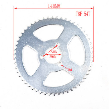 Верига T8F Задно зъбно колело 35 44 54 64 74 зъба 35T 44T 54T 64T 74T Mini Moto ATV Quad Dirt Pit Pocket Bike Cross 47cc 49cc части