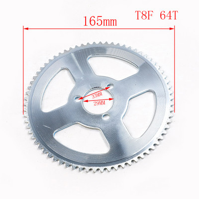 T8F grandinės galinė žvaigždutė 35 44 54 64 74 Dantų 35T 44T 54T 64T 74T Mini Moto ATV Quad Dirt Pit Pocket Bike Cross 47cc 49cc dalys
