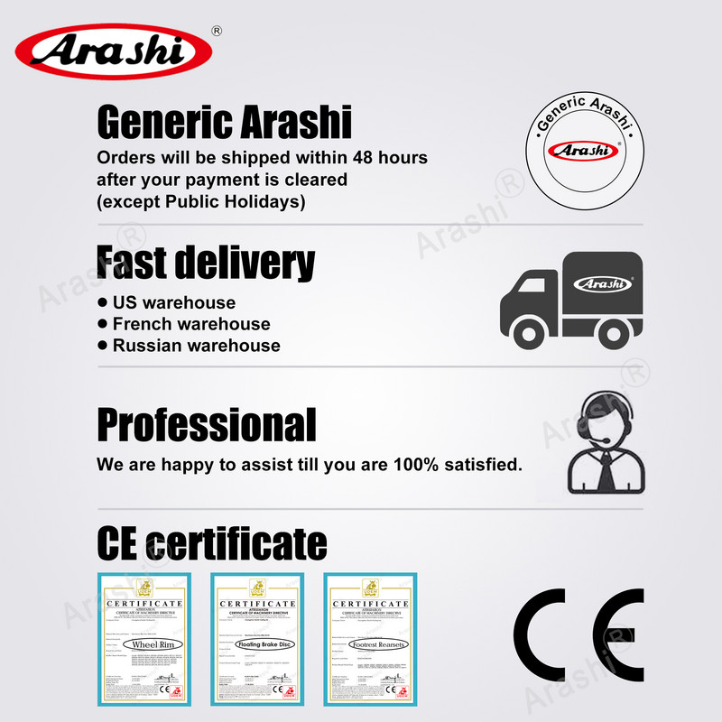 Predné brzdové kotúče ARASHI SL SHIVER 750 CNC s plávajúcim kotúčom pre APRILIA SL750 SHIVER 2007 - 2017 2009 2010 2011 2012 2013 2014 2015