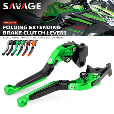 Skladacie brzdové a spojkové páky pre motocykle KAWASAKI NINJA 400 300 250/R/SL VERSYS-X Z250 Z300 Z400 Z125/PRO, výsuvné rukoväte