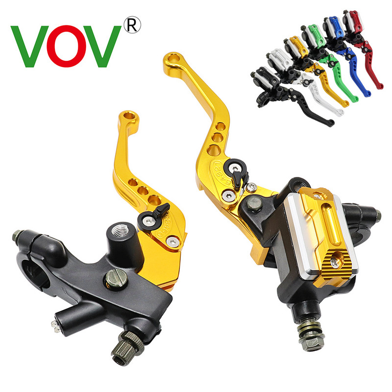 CNC páky motocyklových brzdových spojok, hydraulické predné hlavné valce, rukoväť motocykla pre skúter, vrecko na motokros, dirt pit bike