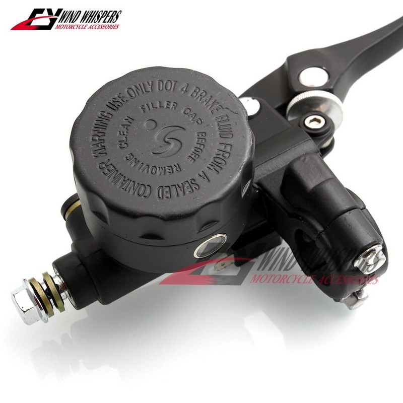7/8" 22MM motocyklová hydraulická brzdová páka, nádržka hlavného brzdového valca, spojková páka pre Honda Yamaha Suzuki Kawasaki CB400SS CB600 CB900