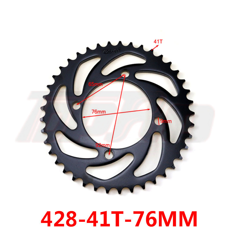 Motocikl 37T/41T/46T 420/428/520 Lanci Zupčanici Stražnji zupčanik za 110/125/140cc ATV Quad Dirt Pit Bike