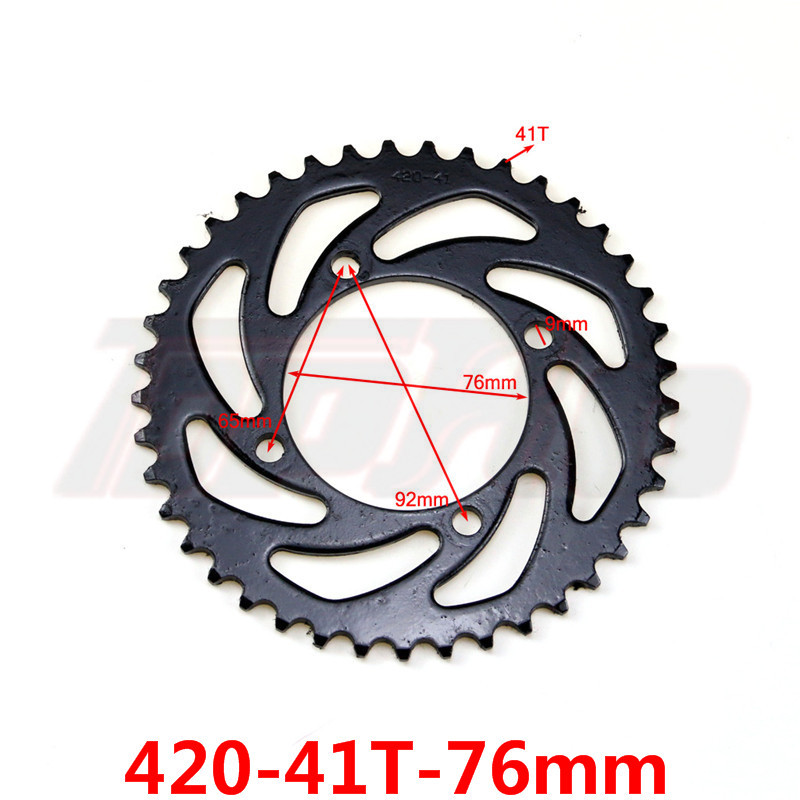 Motocikl 37T/41T/46T 420/428/520 Lanci Zupčanici Stražnji zupčanik za 110/125/140cc ATV Quad Dirt Pit Bike