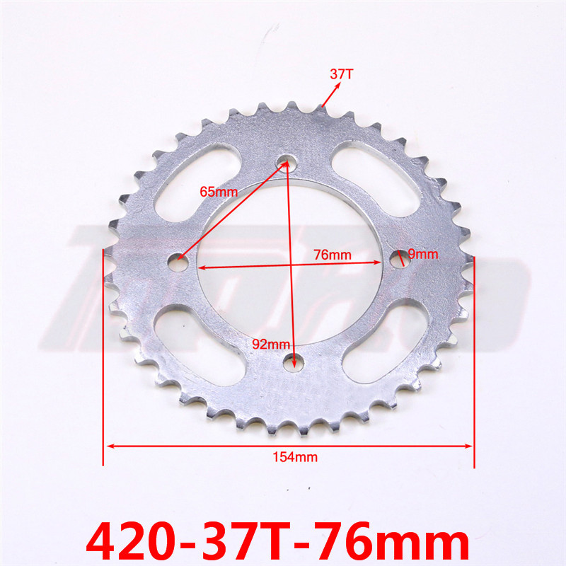 Motocikl 37T/41T/46T 420/428/520 Lanci Zupčanici Stražnji zupčanik za 110/125/140cc ATV Quad Dirt Pit Bike