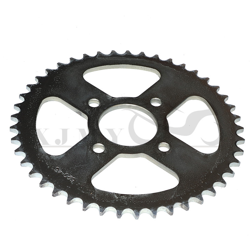 520 Reťaze 43T/45T/47T/49T Motocyklové reťazové ozubené kolesá Zadné a zadné ozubené koleso pre ATV, štvorkolky, motocykel, moped