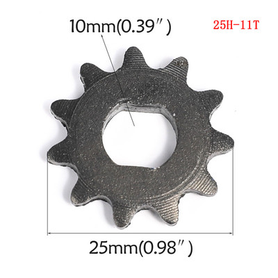 TDPRO 5 bucăți 25H T8F Lanț 9T 11T Pinion față Partea 2 timpi Motor pentru 43cc 47cc 49cc Mini Pocket Pit Bike Scooter ATV