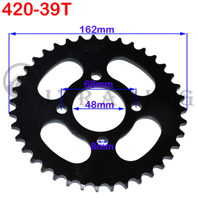 Reťaze 428/420 25T/31T/32T/41T/48T 48MM, ozubené kolesá, zadné a zadné ozubené koleso pre ATV, štvorkolky, motocykel, buginu, motokáru