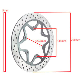 2PCS мотоциклетни предни и задни спирачни дискови ротори за Suzuki Inazuma 250 GW250 2013-2017 GW 250 250cc