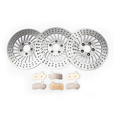 BIKINGBOY Predné a zadné brzdové kotúče, kotúče, doštičky Touring 1584 FLHX Street Glide 08 09 10 11 12 13 FLHR Road King Electra Glide Classic