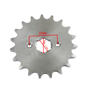 Γρανάζια μοτοσικλέτας 20mm 10T 11T 12T 13T 14T 15T 16T 17T 18T 19T Δόντια Για 50cc 70cc 90cc 110cc Εμπρός Κινητήρας 420 Γρανάζια