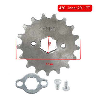 Lančanik motocikla 20 mm 10T 11T 12T 13T 14T 15T 16T 17T 18T 19T Zubi za 50cc 70cc 90cc 110cc Prednji motor 420 Lančanik