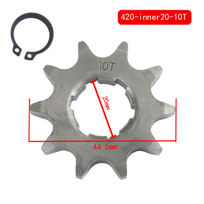 Lančanik motocikla 20 mm 10T 11T 12T 13T 14T 15T 16T 17T 18T 19T Zubi za 50cc 70cc 90cc 110cc Prednji motor 420 Lančanik