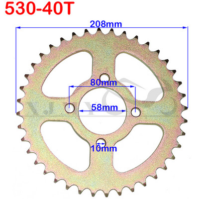 1 TK 530 ketid 28T/31T/32T/35T/37T/40T/41T/45T ATV Quad Pit Dirt Bike Buggy Go Kart mootorratta mootorile