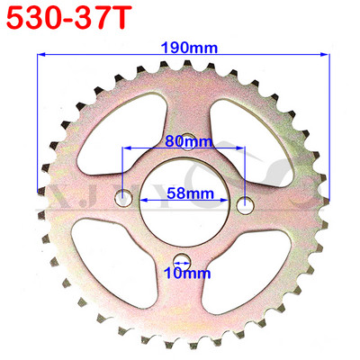 1 TK 530 ketid 28T/31T/32T/35T/37T/40T/41T/45T ATV Quad Pit Dirt Bike Buggy Go Kart mootorratta mootorile