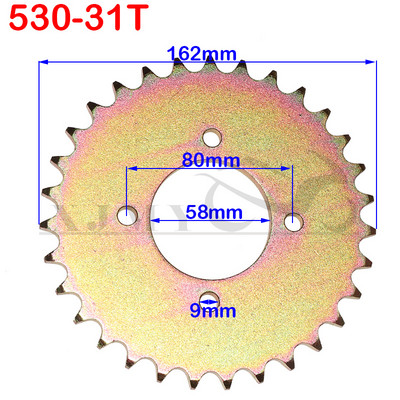 1 TK 530 ketid 28T/31T/32T/35T/37T/40T/41T/45T ATV Quad Pit Dirt Bike Buggy Go Kart mootorratta mootorile