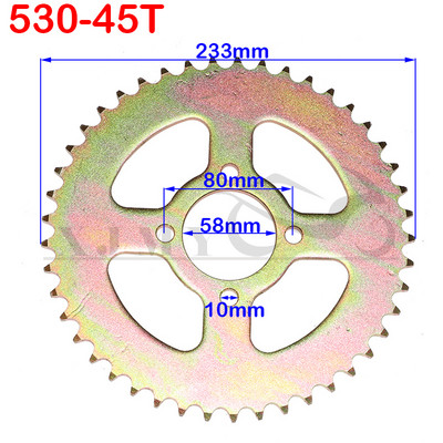 1 TK 530 ketid 28T/31T/32T/35T/37T/40T/41T/45T ATV Quad Pit Dirt Bike Buggy Go Kart mootorratta mootorile