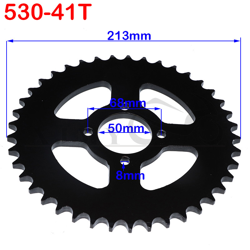1 TK 530 ketid 28T/31T/32T/35T/37T/40T/41T/45T ATV Quad Pit Dirt Bike Buggy Go Kart mootorratta mootorile