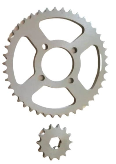 D04 Motocykel 428H Články Prevodová reťaz 14T 42T Zúbkované ozubené koleso pre Suzuki AX100 Zadná reťazová doska