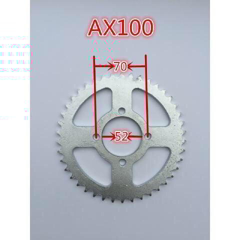 D04 Motocykel 428H Články Prevodová reťaz 14T 42T Zúbkované ozubené koleso pre Suzuki AX100 Zadná reťazová doska