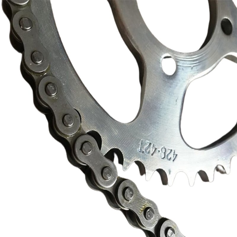 D04 Motocykel 428H Články Prevodová reťaz 14T 42T Zúbkované ozubené koleso pre Suzuki AX100 Zadná reťazová doska